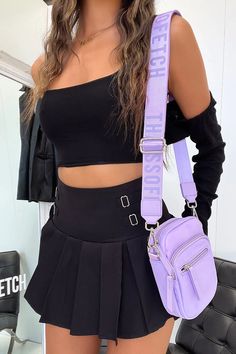 Rubab Crossbody Bag - Purple – Thats So Fetch Day Fits, So Fetch, Side Bags, Day To Day, Color Analysis, Purple Bags, To Day, On Repeat, Silver Hardware