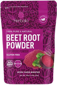 the bag of beet root powder