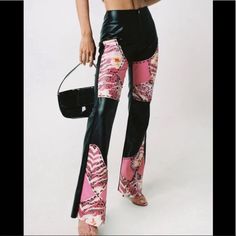 Reposhing This Item I Purchased From @Handpickedla. Loved It, But Ready To Rotate For Something New. Questions? Leave A Comment Below! I Am Gia Pink, Star Print Pants, I Am Gia Pants, Pink Sweats, Faux Leather Top, I Am Gia, Red Pants, Faux Leather Pants, Stretch Pants