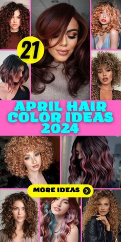 Best Hair Colors for Curls Spring And Summer Hair Color Ideas, 2024 Spring Hair Color, 2024 Hair Color Trends, Spring Hair Color Trends 2024, Summer 2024 Hair Color Trends, Hair Color Trends 2024