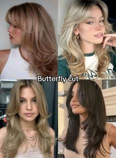 #hair #haircut #womensstyle #haircare #hairgoals #hairstyle #haircolor Κούρεμα Bob, Aesthetic Hairstyles, Butterfly Cut, Fishtail Braid, Haircuts For Wavy Hair, Hair Stylies