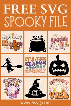 the free svg spooky file for halloween