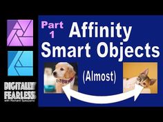 the words, affinity smart objects almost appear to be in front of an image of