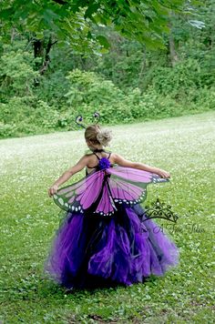 "Rainbow Monarch Butterfly Tutu Dress Set This gorgeous colorful rainbow tutu mixed with black tulle on an unlined black crochet top! Wings and antenna headband are included with this tutu dress. Wear with a butterfly Halloween costume, use a photo prop, birthday party outfit, or just for play! Wings and hair clip can be added through the drop down menu. Adult size is made as the skirt only. Full dresses are not available in adult size. Please note - wing size remains the same no matter what siz Rainbow Butterfly Costume, Toddler Butterfly Costume Diy, Halloween Costumes For Kids Girls Cute, Butterfly Dress Kids, Toddler Halloween Costumes Girl, Kids Fairy Costume, Girls Halloween Costumes For Kids, Halloween Costumes Children, Butterfly Fairy Costume