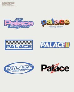 several different logos are shown on a white background