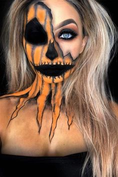 Carnaval Make-up, Scary Halloween Pumpkins, Creepy Halloween Makeup