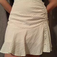 New With Tags White Skirt, White Skirts, On Earth, Floral Skirt, White Blue, Blue White, Polka Dots, Womens Skirt, Women's Fashion