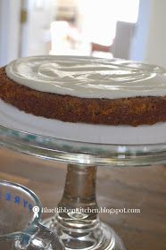 a cake sitting on top of a glass plate