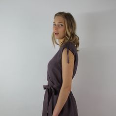 "Spring dress. Write the selected color in the message Handmade wrap dress with belt and 2 pockets , perfect for casual wear and suitable for any occasion in any season Details: - 100% natural linen produced in Europe ; - medium weight (180 gram per square meter); - color: dark taupe, could be any from our colors catalog (color samples at the photo); Made to order, approximately a few days, If you have any questions please message me and I will be glad to answer. Size guide : Size XS Bust: fits Casual Wrap Dress, Wrap Dress Casual, Linen Casual Dress, Summer Wrap Dress, Linen Summer Dress, Women Casual Dress, Linen Dress Summer, Linen Wrap Dress, Summer Dress Women