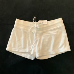 Hard Tail White Terry Cloth Shorts. Never Worn With Tags. Size Junior Large. Perfect Brand New Condition. Basic White Shorts For Loungewear, White Fitted Pajama Shorts, Basic White Fitted Shorts, Fitted Casual Pajama Shorts, Summer Cotton Fitted Pajama Shorts, Basic Stretch Shorts For Summer, Fitted Solid Pajama Shorts For Spring, Fitted Solid Color Pajama Shorts For Spring, White Stretch Pajama Shorts For Vacation