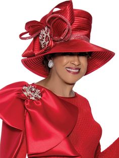 Dorinda H309001 red hat Red Top Hat For Spring Church, Red Top Hat For Spring Church Events, Fitted Red Brimmed Top Hat, Fitted Red Top Hat For Spring, Red Top Hat For Formal Spring Occasions, Red Formal Winter Hat, Red Formal Hat For Winter, Winter Formal Red Hat, Red Fitted Top Hat With Short Brim