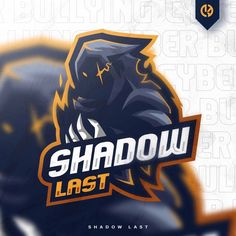 the shadow last logo is displayed on a white and blue background with an orange, yellow, and black color scheme