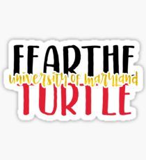 a sticker that says,'earth university of maryland turtle '