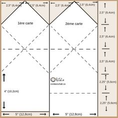 the sewing pattern is shown with measurements for each piece