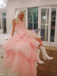 Whimsical Pink Fairy Dress With Tulle Skirt, Cascading Layers, Sassy Shortcake, Pink Tulle Dress, Candy Dress, Preppy Girls, Ribbon Dress, Puff Dress, Quirky Fashion