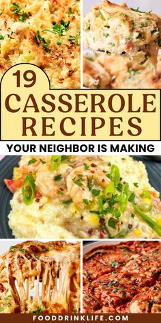 the top 10 casserole recipes for your neighbor is making