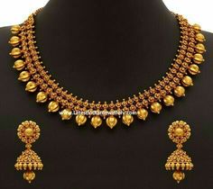 Gundla Mala, Indian Jewellery Gold, Pure Gold Jewellery, Gold Jewelry Sets