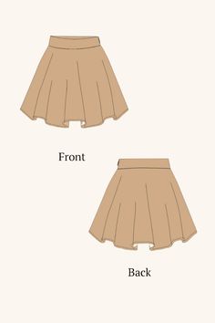 This mini skirt offers a playful and flirty aesthetic with its flared design, providing a comfortable yet flattering fit at the waist, and a full-bodied flounce in the silhouette.Styling:This skirt can be paired with a variety of tops, from casual tees to more formal blouses. It pairs nicely with boots for an edgy look or with flats for a more laid-back vibe. Skater Skirt Pattern, Flirty Aesthetic, Mini Skirt Pattern, Formal Blouses, Pattern Mini Skirt, Skirt Sewing Pattern, Skirt Sewing, Casual Tees, Skirt Patterns Sewing