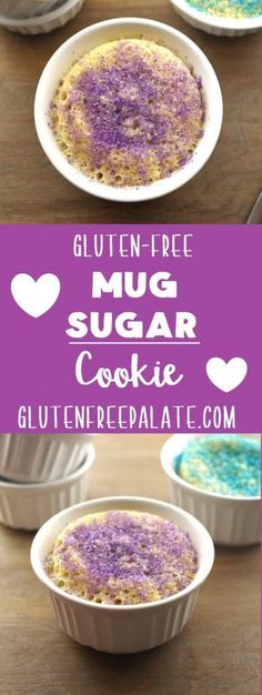 gluten - free mug sugar cookie recipe is so easy to make