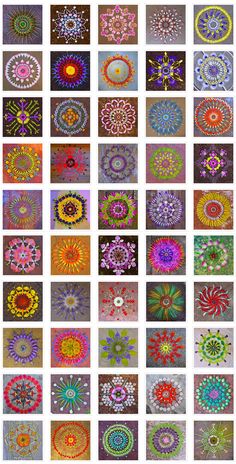 an image of many different colored designs