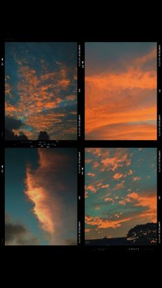 multiple shots of the sky at different times of day