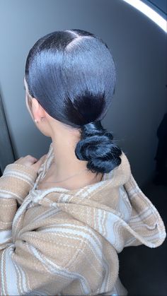 Weave Ponytail Hairstyles, Sleek Ponytail Hairstyles, Weave Ponytail, Birthday Hairstyles, Black Ponytail Hairstyles, Girl Hairstyle, Hairstyle Inspo, A Ponytail, Slicked Back Hair