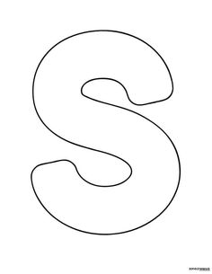 the letter s is made up of black and white lines, which are outlined on a white background