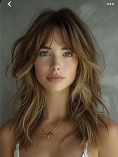 Long Hair With Bangs, Hair Color And Cut, Long Hair Cuts, Hair Transformation, Great Hair, Layered Haircuts, Layered Hair