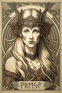 Freya Art Norse Mythology, Freya Drawing Norse Mythology, Frey Norse God, Norse Goddess Freya, Norse Goddess Frigg