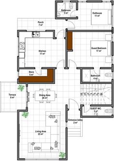 the floor plan for a two bedroom apartment with an attached kitchen and living room area