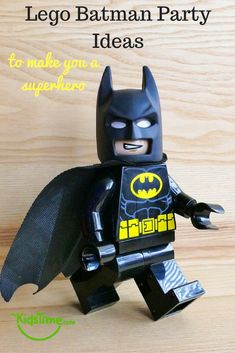 the lego batman party ideas for kids are fun and easy to make, even if they're super heros