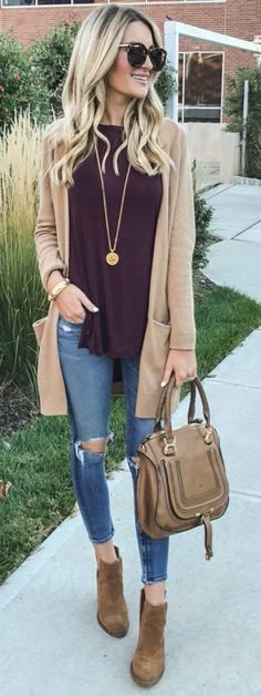 Stitch fix stylist - this is head to toe perfectly cute! I would like a bag exactly like this! Online Outfits, Street Style Fall Outfits, Trendy Fall Outfits, Womens Clothes, Fall Street Style, Casual Clothing, Outfit Summer, Looks Style