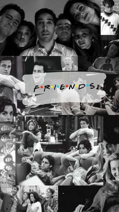 the friends collage has many different pictures