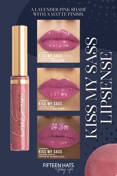 Kiss My Sass Lipsense, Different Skin Tones, Lavender Pink, Pink Shade, Kiss My, Lip Color