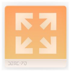 an orange and white square with arrows pointing in different directions on the left, right or wrong side