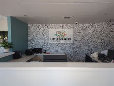 the little monkeys office is clean and ready for customers to use