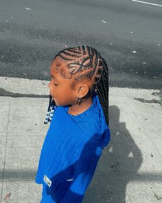 20 Adorable Cornrow Hairstyles For Kids - Inspiring Hair Hair Twist Styles For Kids, Braided Ponytail Hairstyles Black Kids, Cute Hairstyles For Black Kids, Style Dreadlocks, Toddlers Hairstyles, Cornrows Ideas, Kids Cornrow Hairstyles, Black Baby Girl Hairstyles, Toddler Braided Hairstyles