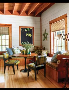 a living room filled with furniture and wooden floors