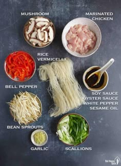 Mi Fun Noodles Recipes, Stir Fried Noodles Recipe, Noodle Ideas, Vermicelli Recipes Easy, Mai Fun Noodles Recipe Easy, Vermicelli Stir Fry, Vermicelli Noodles Recipes Stir Fry, Chicken Rice Noodle Stirfry, Chow Mei Fun Recipe