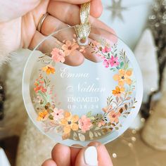 Engagement Ornament Engaged Ornament Engagement Gifts Engaged Christmas Ornament Just Engaged Bauble Finally Engaged Gift Newly Engaged Gift Finally Engaged, Engaged Christmas Ornament, Married Christmas Ornament, Wedding Gifts For Couple