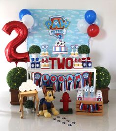 Paw Patrol Birthday Party Ideas, 2nd Birthday Party For Boys, 2nd Birthday Party Themes