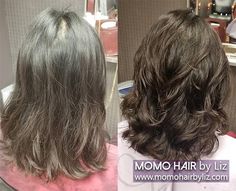 Shoulder length hair | MOMO HAIR by Liz - Toronto Digital Perm Medium Hair, Digital Perm Medium, Perm Medium Hair, Shoulder Length Permed Hair, Digital Perm Short Hair, Momo Hair, Perm Curls, Digital Perm, Permed Hair