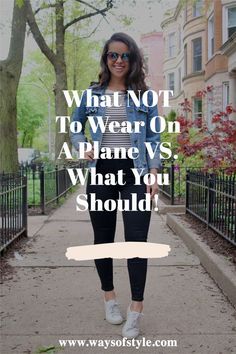 Say no to wardrobe disasters on your next flight! ✈ With our latest guide, 'What NOT To Wear On A Plane VS. What You Should!' We will help you find the perfect balance between style and comfort. Discover the ultimate comfy airport outfits that will make your travel experience stress-free and fashionable | Ways of Style | Airport Style | Travel Style Comfy Outfits For Flights, Outfit Ideas For Airplane Travel, Winter Airport Outfit Comfy, Transatlantic Flight Outfit, Plus Size Airport Outfit Summer Casual, Winter Flight Outfit, Chic Plane Outfit, What To Wear On A Plane In Summer, Summer Airport Outfit Travel Style 2024