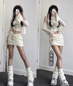 Beige Concert Outfit, Futuristic Minimalism Fashion, K Pop Outfit Ideas, Outfit Inspo Acubi, Hard Outfits, Concert Clothes, Kpop Cover, Txt Concert, Coachella 2024