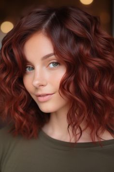 Red And Brown Hair Ideas, Short Reddish Brown Hair, Dark Copper Red Hair Color, Brown Red Hair Color, Red And Brown Hair, Warm Red Hair, Brown Hair Trends, Romantic Hair