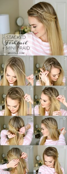 Easy Hair, בר מצווה, Hair Braids, Hair Tutorials, Girls Hair