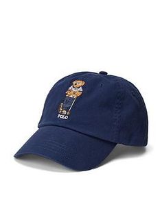 Polo Ralph Lauren Golf Ralph Lauren Golf Bear Cap Ralph Loren, Bear Mascot, Ralph Lauren Golf, Hat Types, Key Accessories, Cotton Chinos, Clean Cut, Golf Outfit