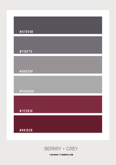 the color scheme for berry and grey