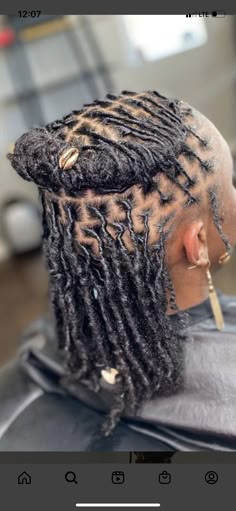 Women Locks Dreadlocks, Starter Locs Hairstyles For Women, Styles For Starter Locs Black Women, Natural Locks Dreadlocks, Half Up Half Down Loc Styles For Women, Kids Loc Styles, Short Starter Loc Styles For Women, Dreadlock Styles For Women Black Locs, Starter Locs Black Women