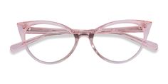 Clear Pink horn eyeglasses available in variety of colors to match any outfit. These stylish full-rim, small sized acetate eyeglasses include free single-vision prescription lenses, a case and a cleaning cloth. Cat Eye Glasses Frames Prescription, Clear Pink Glasses, Horn Rimmed Glasses, Clear Glasses Frames, Pink Eyeglasses, Pink Glasses, Cat Eye Glasses Frames, Discover Your Style, Gold Glasses